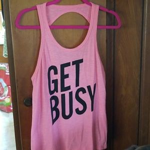 PINK "Get Busy " tank